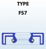 Shock absorber oil seal 14x24x7